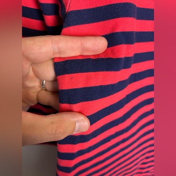 Lilly Pulitzer Size M Striped Midi Shirt Dress Stretch Pockets 3/4 Sleeve Summer - Picture 8 of 12